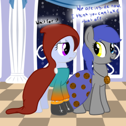 askgooglepony:  Pony Prom 2013 with Derpette and IE.  XD