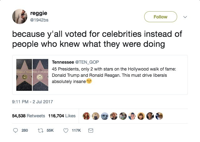drinking-tea-at-midnight:  conservatives: Hollywood types need to keep the fuck out