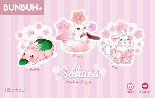 [RB/DBH] BUNBUN: Sakura by Hikarisoul2 Have a Happy Spring time by having these BunBuns! This Month&