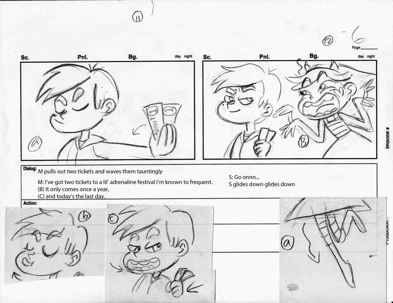 eelhips:  A test I did for Star Vs. The Forces of Evil. To read the full board test