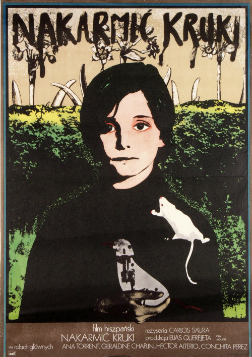 Cría Cuervos / 1976 / dir. Carlos Saura
Polish poster designed by Andrzej Klimowski