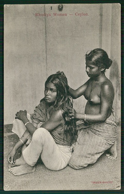   Sri Lankan Rhodiyas, via Old Indian Photographs. porn pictures