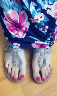 femalefeetonly:  kissabletoes: With these perfect feet peaking out from under my skirt, I could make you drop to your knees anytime I want and beg me to let you kiss them. Let me hear you beg my sexy foot tumblr slaves, it makes your mistress wet to hear