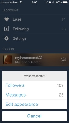 myinnersecret22:  Happy 100+ followers ☺️ Thank you all for following!