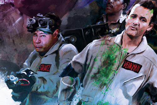 xombiedirge:  Ghostbusters by Vlad Rodriguez / Tumblr / Store 18" X 24" Digital print, numbered edition of 50. Available from Stange Kids Club, HERE. 