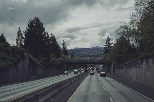 Friday 25th of April - Washington state road towards Seattle