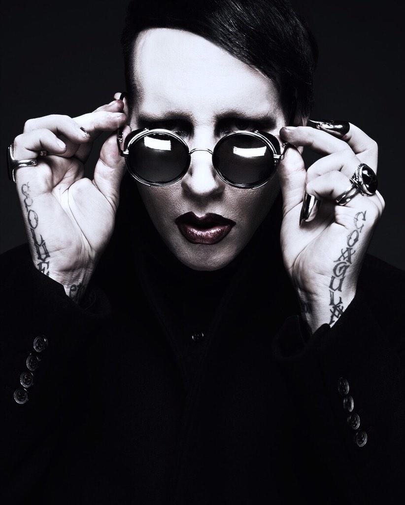 tokyo-fashion:  Marilyn Manson wearing accessories by the underground Japanese dentist-turned-designer
