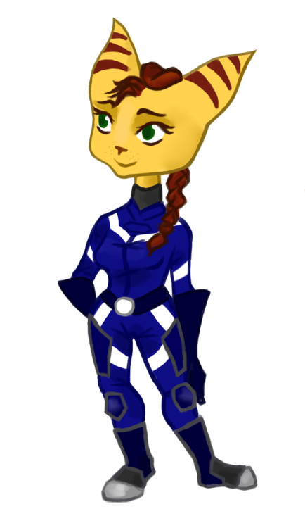 Been playing Ratchet and Clank: A Crack in Time recently. Felt like drawing a lady Lombax, she&rsquo