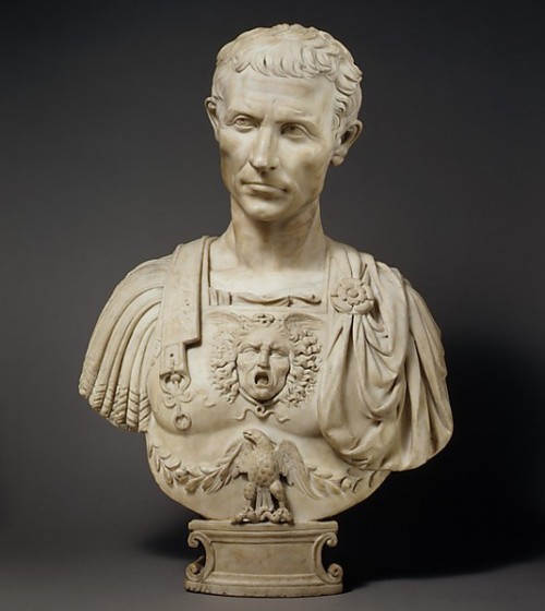 tiny-librarian:Marble bust of Julius Caesar.