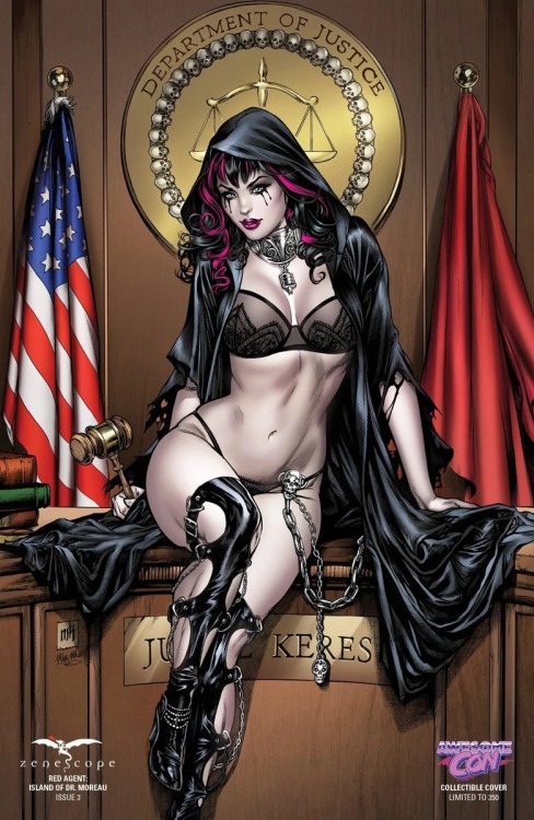 naughtyhalloweenart: Judge Keres by Mike Krome &amp; Ula Mos