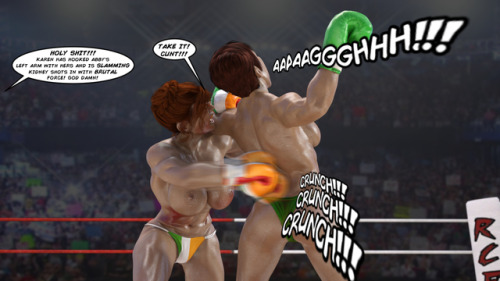 cyberwrsler: roxerotique:  Another update is here and in it we see Karen, fresh off taking a beating