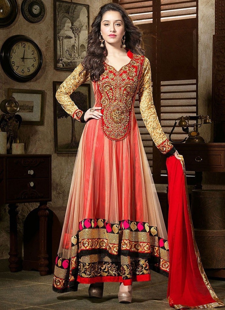 zipker anarkali suits