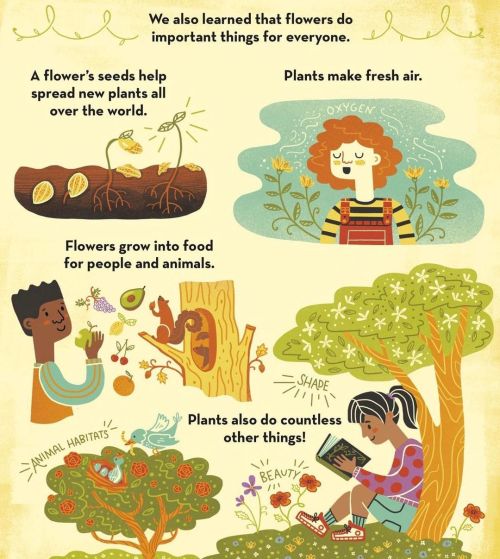 Plants do important things for everyone ❤️ Illustrations from my book What’s Inside a Flower  . . . 