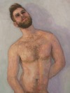 ydrorh:Sebastian (detail), 2020, Oil on canvas, 140x90 cmwww.yisraeldrorhemed.com