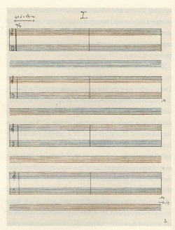 cinoh:  likeafieldmouse: The first page of John Cage’s 4’33” &ldquo;On a warm summer evening in August 1952 pianist David Tudor approached a piano on stage at the Maverick Concert Hall in Woodstock, New York. Stopwatch in hand, Tudor sat before