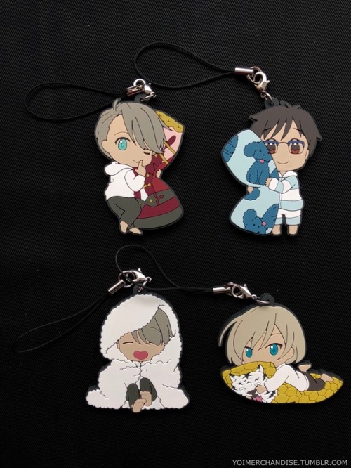 yoimerchandise: YOI x Comiket 93 Exclusive Trading Rubber Straps Original Release Dates:December 29th - December 31st, 2017 Featured Characters (6 Total):Viktor (Two versions), Makkachin, Yuuri, Yuri Highlights:The second series of YOI’s Comiket rubber