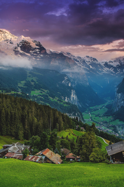 i-long-to-travel-the-world:  Wengen, Switzerland | Mathieu Dupuis - If you love this beautiful picture, like it. We post stuff just like this every day on Facebook. Like us by clicking here: http://on.fb.me/1bgLOYJ - You won’t regret it. 