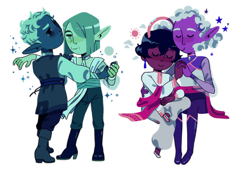 characters from my D&amp;D group! up top: an as of yet unnamed yuan-ti i plan to play in an upco