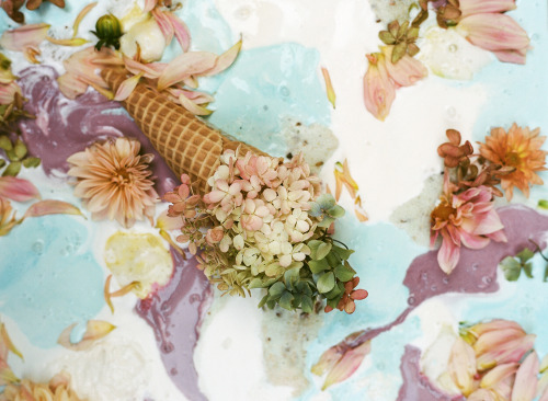 metalhearts:  ice cream and flowers by Parker Fitzgerald for Kinfolk 