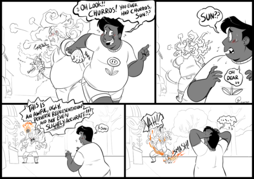 alicechrosnyart:  owlygem: My Sun and @alicechrosnyart‘s Sunny go for a nice seaside outing POOR STRESSED SUNNY AND SOUR SUN!!! Look at this sunshine duo trying to enjoy a beach town and failing HAHAHA!!! I’m crying this is so cute! Their expressions