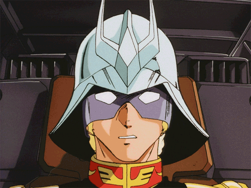 gslchar:Here, have some BluRay #Gundam remastered Char gifs because monday sucks!