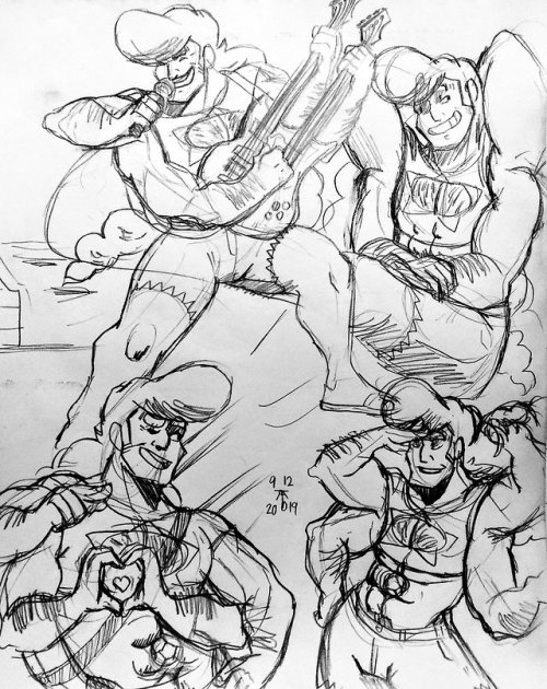 galaxywitch9:  Also felt like sharing some sketches of Steg as well as our new best friend™  