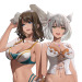 a-titty-ninja:「Eunie &amp; Mio」 byJ@CK | Twitter๑ Permission to reprint