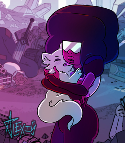 alexistardust: Is not like I love steven universe backgrounds, but I do. Maybe my cat isn’t the only one who jumps over the people they love~