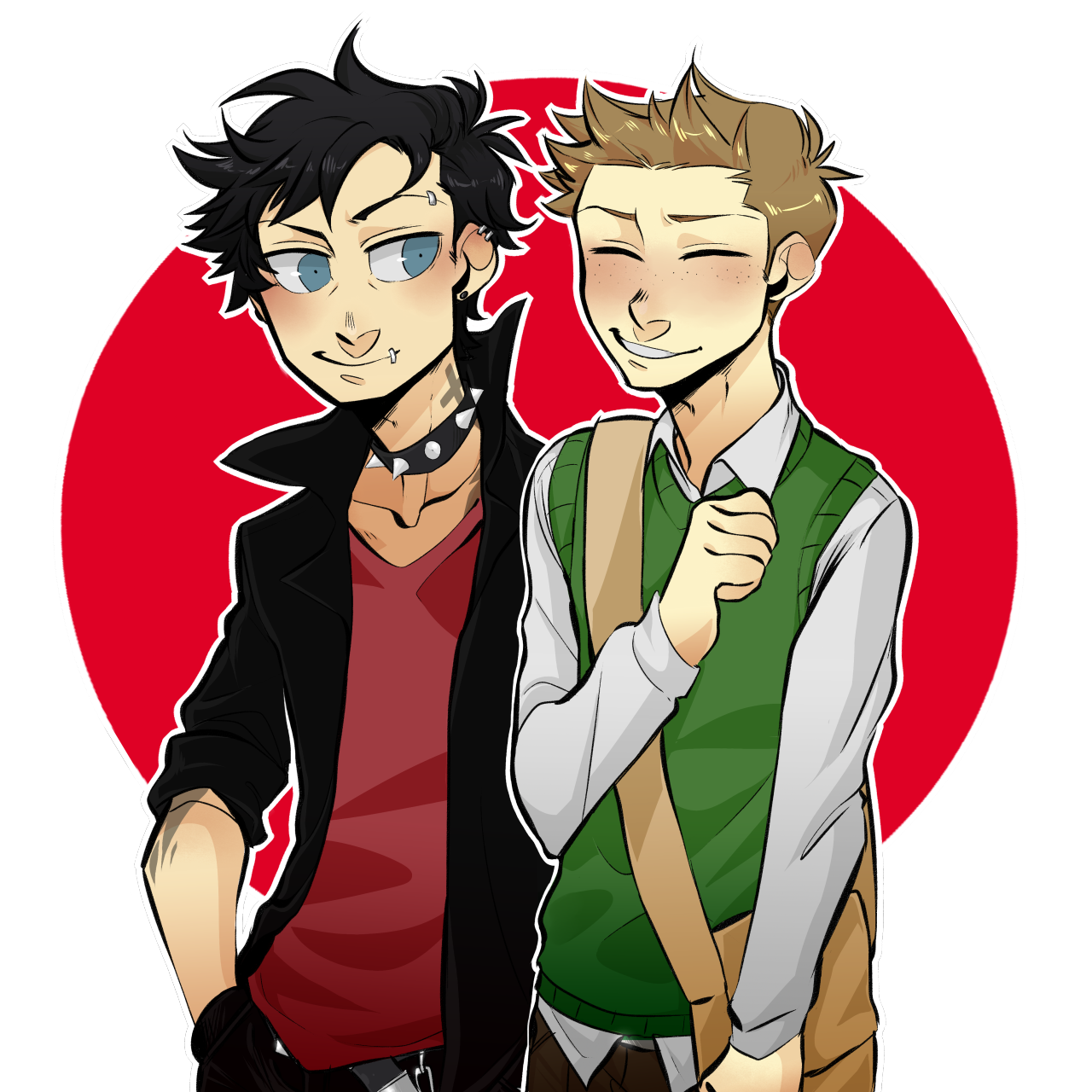 konoira:    I just wanted to try and draw Punk!Cas but I just can’t forget about