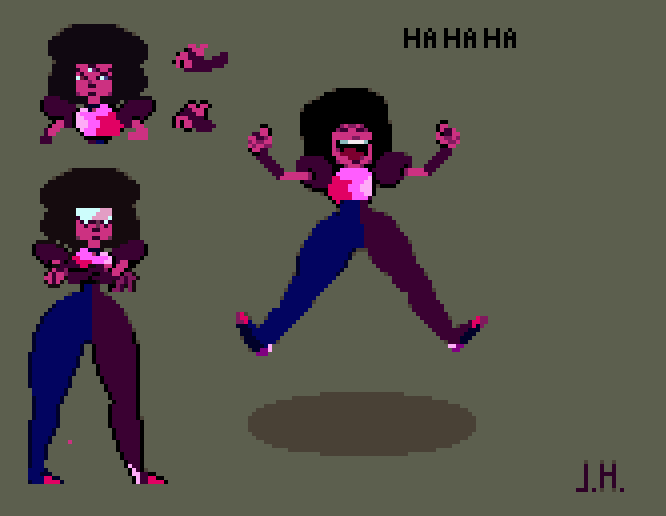 joesmuseum:It has been a while since I have done any steven U. Pixel art. I have