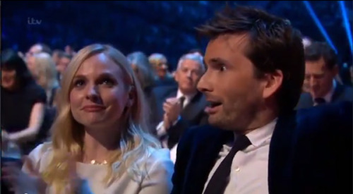 Aw, David Tennant won a thing, and the Proclaimers were there and they hugged him, and in his speech