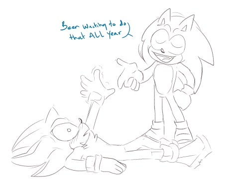 smallpwbbles: Sonic gets possessed by the spirit of pride month and goes to enact its duties 