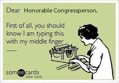 For select Congressional members only…