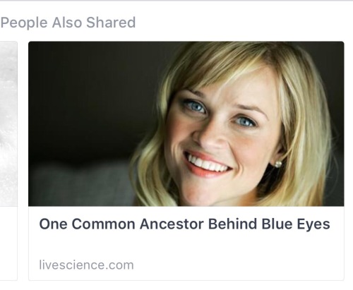 lucillesballs: I can’t believe all blue-eyed people are descendents of reese witherspoon