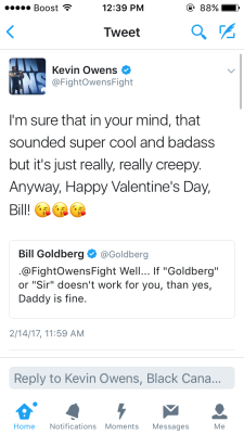 brooklyns-scumbag:Goldberg wants Kevin to call him “daddy” … I’m in shambles😂