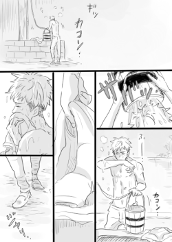 sekinosemimaru:  http://www.pixiv.net/member_illust.php?mode=medium&amp;illust_id=37264122 Part One | Part Two | Part Three  ALBAHARU READ THIS SHIT IT&rsquo;S SO AMAZING, PART TWO AND THREE TOO  ostia puta D: