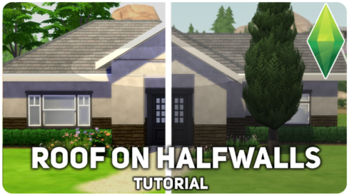 illogicalsims: Split Level Roofing Tutorial (Roofs on Halfwalls)Created a tutorial on how to place r