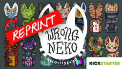 atrocityland:  13crownsstudio:  13crownsstudio:  We’re doing a KickStarter for a massive reprint of Felix Kramer&rsquo;s sticker series, Wrong Neko!The stickers have been so popular, in order to keep up with demand we have to get them mass-produced!