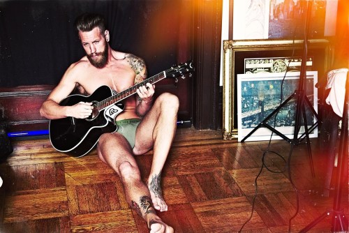 ofmodelsandmen:  Tattooed hunk Adam Sperandio is photographed by Charles Quiles  