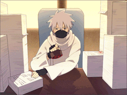 stoneyhatake:Can we appreciate this era of Kakashi and how unenthused he is to be