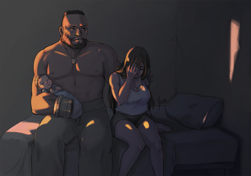 Imagine Tifa and Barret in the early days of their friendship, the horrors of Nibelheim and North Co