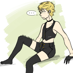 vanitas-vanilla:   &ldquo;The next trend should be boys in thigh highs.&rdquo;    bold and brash.png 