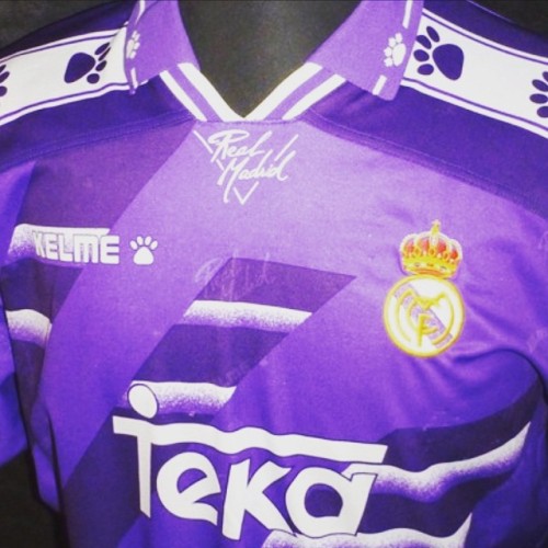 Kelme, Shirts, Real Madrid Kelme Jersey Teka Soccer Purple Short Sleeve  Football Mens Size M