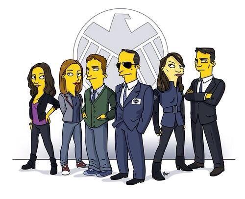 intelligenceftw:  the simpson version of agents of shield!! SICK!!!