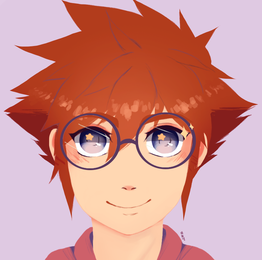 vani-e:  ｅｙｅｇｌａｓｓｅｓI wanted to draw Sora like this for a while…