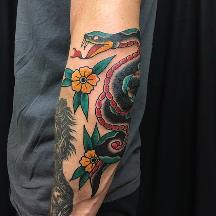 Various fillers on an arm by hanaroshinko  Tattoogridnet