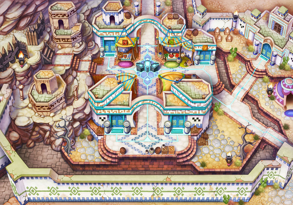 saveroomminibar:  Golden Sun: Dark Dawn. Environment Art.  HNNNNGG