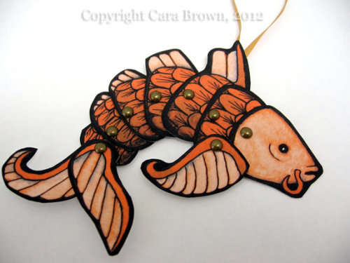 Koi Fish Paper Ornament, $10.00