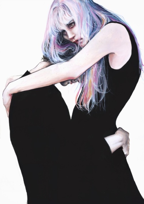 bestof-society6: ART PRINTS BY AGNES-CECILE   Waiting Place   I could but I can’t  anothe