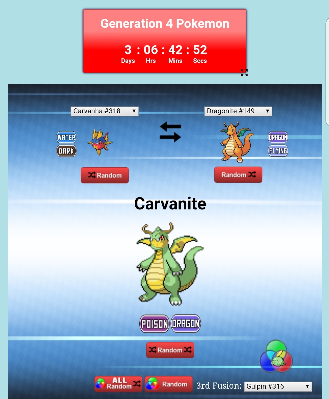 menu parfume Biprodukt Pokemon Fusion 2 — Pokemon Fusion Generator has been UPDATED to...